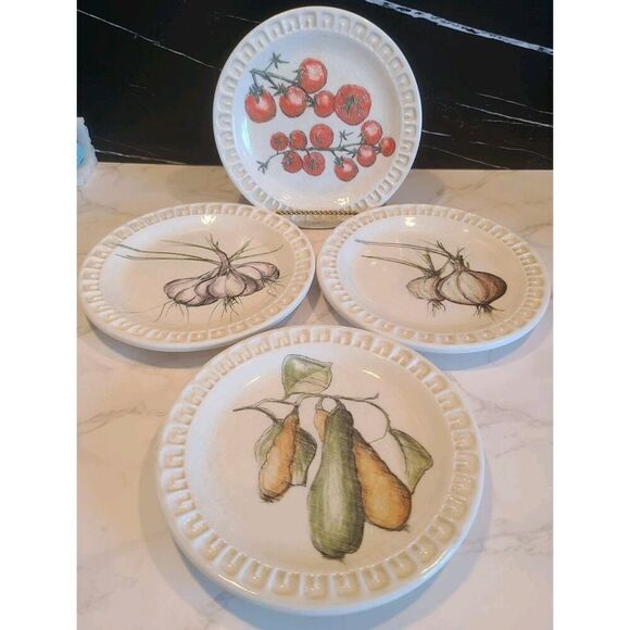 Williams-Sonoma GIARDINO 8" Salad Plates Made In Italy Set/4 EUC Dinner Party - Picture 2 of 16